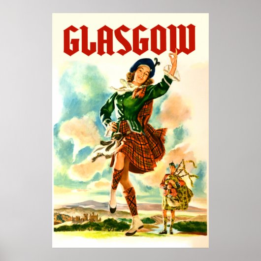 Glasgow Scotland Poster (Voorkant)