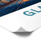 Glasgow Scotland Reisprint Poster (Hoek)