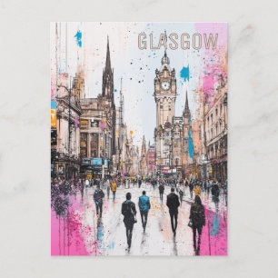 Glasgow Scotland Reizen Briefkaart