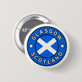 Glasgow Scotland Ronde Button 5,7 Cm (Voorkant /achterkant)