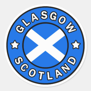 Glasgow Scotland Ronde Sticker