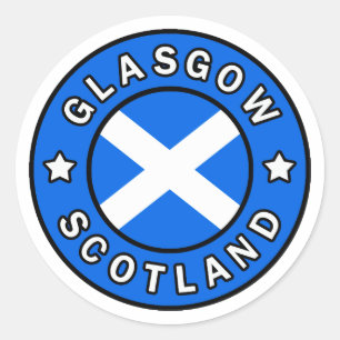 Glasgow Scotland Ronde Sticker