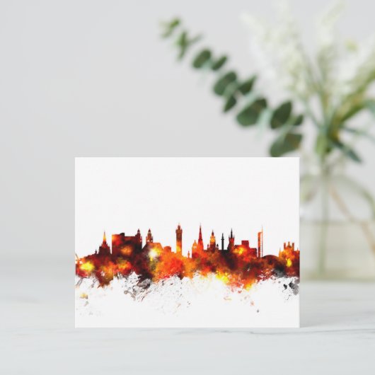 Glasgow Scotland Skyline Briefkaart (Staand voorkant)