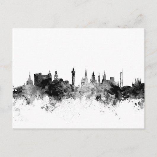 Glasgow Scotland Skyline Briefkaart (Voorkant)