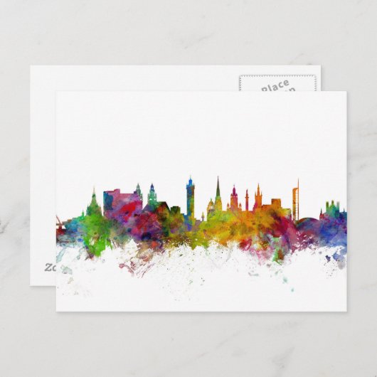 Glasgow Scotland Skyline Briefkaart (Voorkant / Achterkant)
