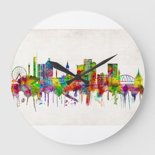 Glasgow Scotland Skyline Grote Klok (Voorkant)