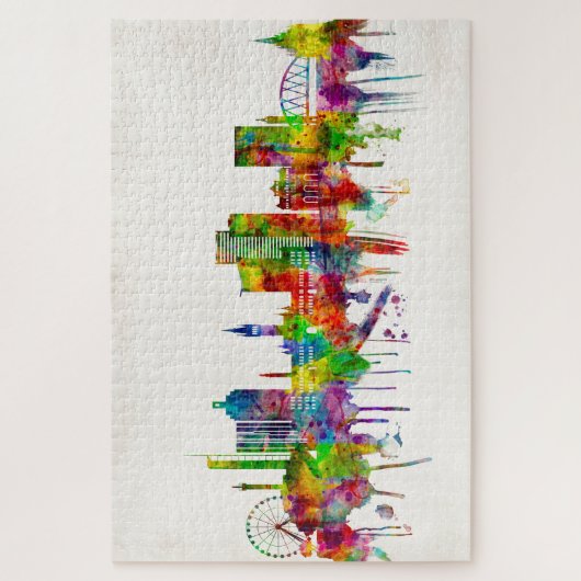 Glasgow Scotland Skyline Legpuzzel (Verticaal)