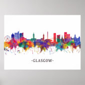 Glasgow Scotland Skyline Poster (Voorkant)