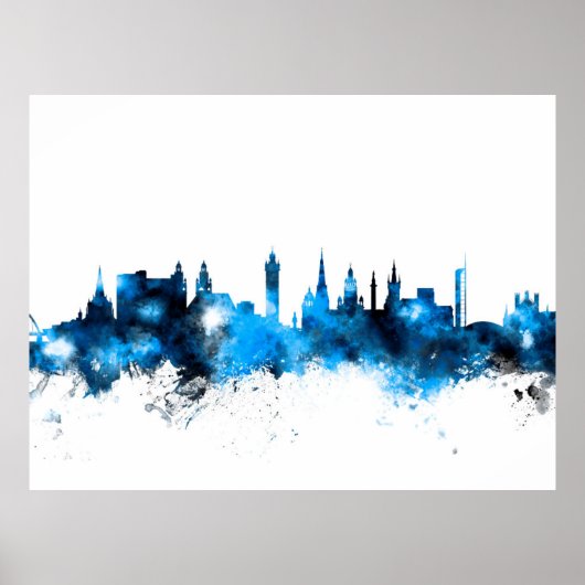Glasgow Scotland Skyline Poster (Voorkant)