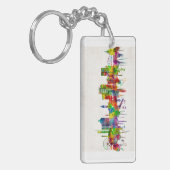 Glasgow Scotland Skyline Sleutelhanger (Voorkant Links)