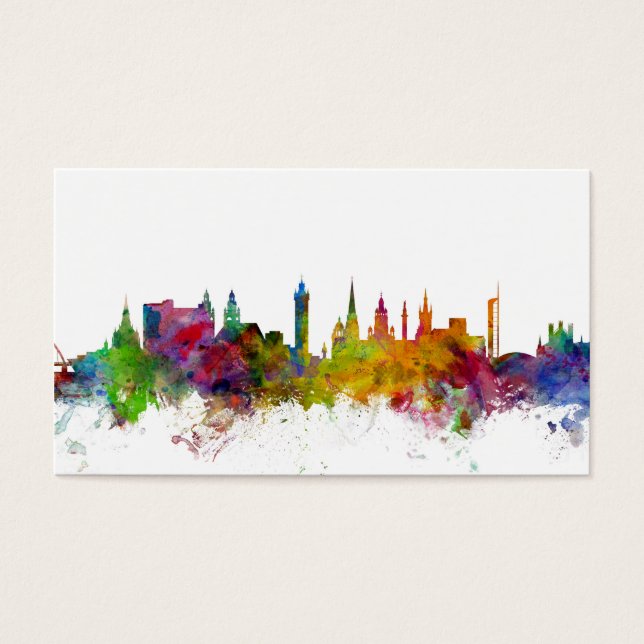 Glasgow Scotland Skyline Visitekaartje (Voorkant)