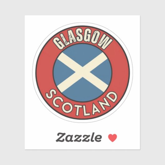 Glasgow, Scotland Sticker (Vel)