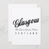 Glasgow Scotland "The Beste Green Place" (Voorkant / Achterkant)