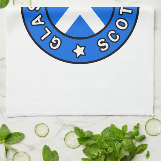 Glasgow Scotland Theedoek (Gevouwen)