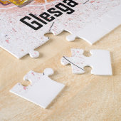 Glasgow Scotland Travel Map  Legpuzzel (Zijkant)