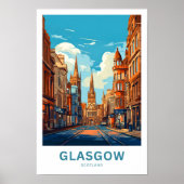 Glasgow Scotland Travel Print (Voorkant)