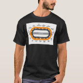 Glasgow Scotland Tube Metro Subway Train Map Essen T-shirt (Voorkant)