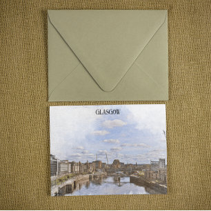Glasgow Scotland UK Cityscape Uitzicht Briefkaart