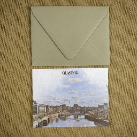Glasgow Scotland UK Cityscape Uitzicht Briefkaart