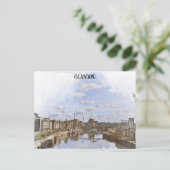 Glasgow Scotland UK Cityscape Uitzicht Briefkaart (Staand voorkant)