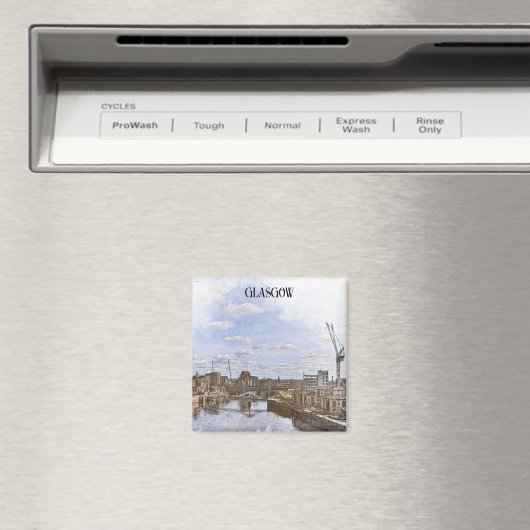 Glasgow Scotland UK Cityscape Uitzicht Magneet (Insitu (Vaatwasser))