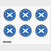 Glasgow Scotland Vierkante Sticker (Vel)