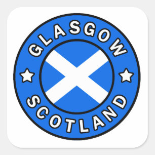 Glasgow Scotland Vierkante Sticker