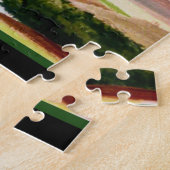 Glasgow Scottisn Girl Dancing with Bagpiper Legpuzzel (Zijkant)