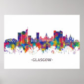 Glasgow Skyline Poster (Voorkant)