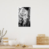Glasgow street scene reflectie poster (Keuken)