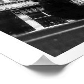 Glasgow street scene reflectie poster (Hoek)