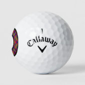 Glasgow Tartan Clan Pset Golf Balls Golfballen (Logo)