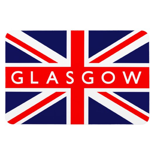 Glasgow UK Flag Magneet (Horizontaal)