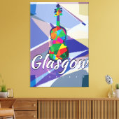 Glasgow Vintage Travel poster Canvas Afdruk (Insitu (Woonkamer))