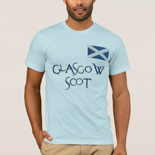 Glasgow VLAG VAN SCHOTLAND Patriottisch T-shirt (Voorkant)