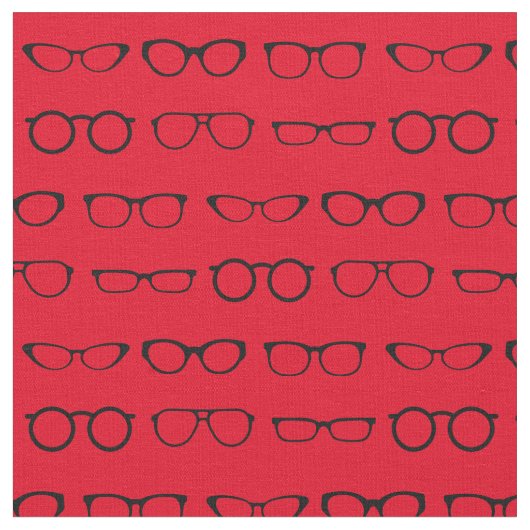 Glashut, zwart en rood stof (Close Up)