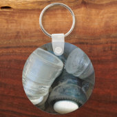  glasisolatoren en een deurknop sleutelhanger (Voorkant)