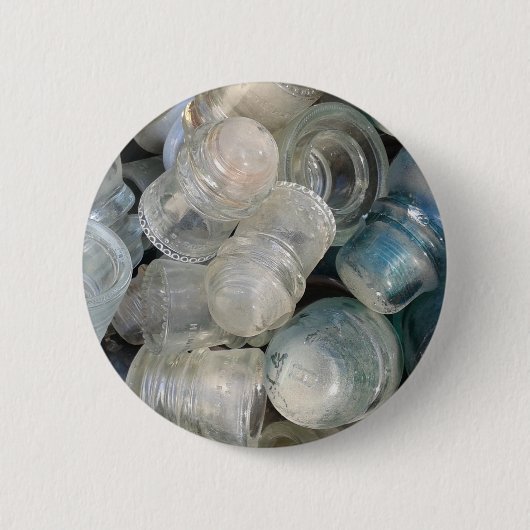  glasisolatoren ronde button 5,7 cm (Voorkant)