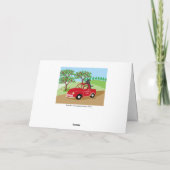 Glasknoll Boerderij Labradors en Red Truck Kaart (Achterkant)
