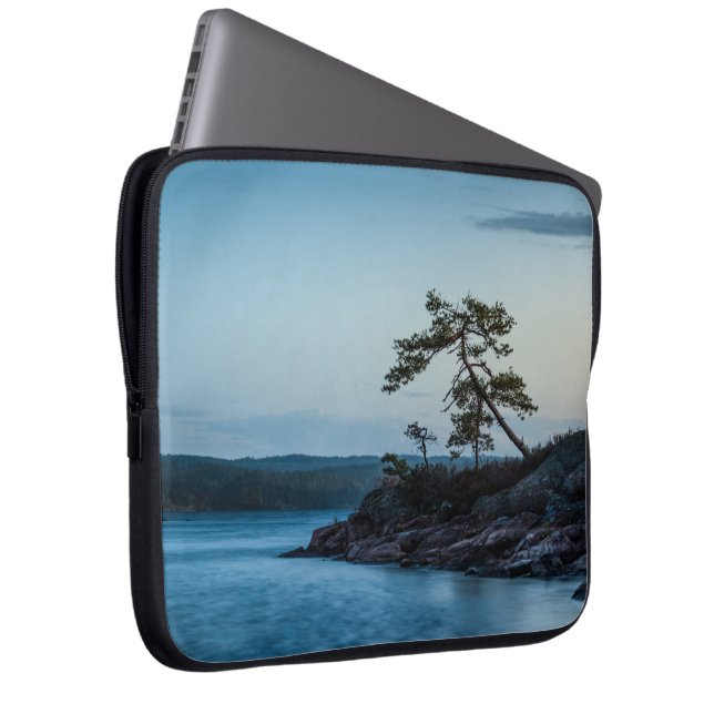 Glaskogen Zweden Laptop Sleeve (Voorkant Rechts)
