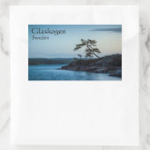 Glaskogen Zweden Rechthoekige Sticker (Tas)