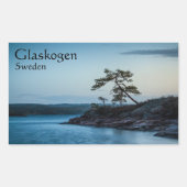 Glaskogen Zweden Rechthoekige Sticker (Voorkant)