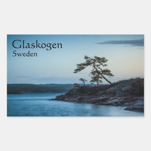Glaskogen Zweden Rechthoekige Sticker (Voorkant)