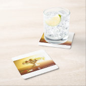 Glasmand met vruchten en vlinder kartonnen onderzetters (Insitu)