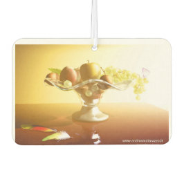 Glasmand met vruchten en vlinder luchtverfrisser