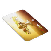 Glasmand met vruchten en vlinder magneet (Rechterzijde)