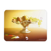 Glasmand met vruchten en vlinder magneet (Horizontaal)