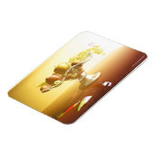 Glasmand met vruchten en vlinder magneet (Linkerzijde)