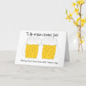 Glasmassa's persoonlijke Vaderdag van bier Kaart (Gele Bloem)