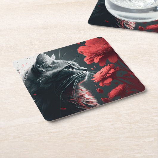 Glasmatrassen Kleur, blik Kartonnen Onderzetters (Schuin)